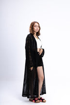 Black Knit Cover Up