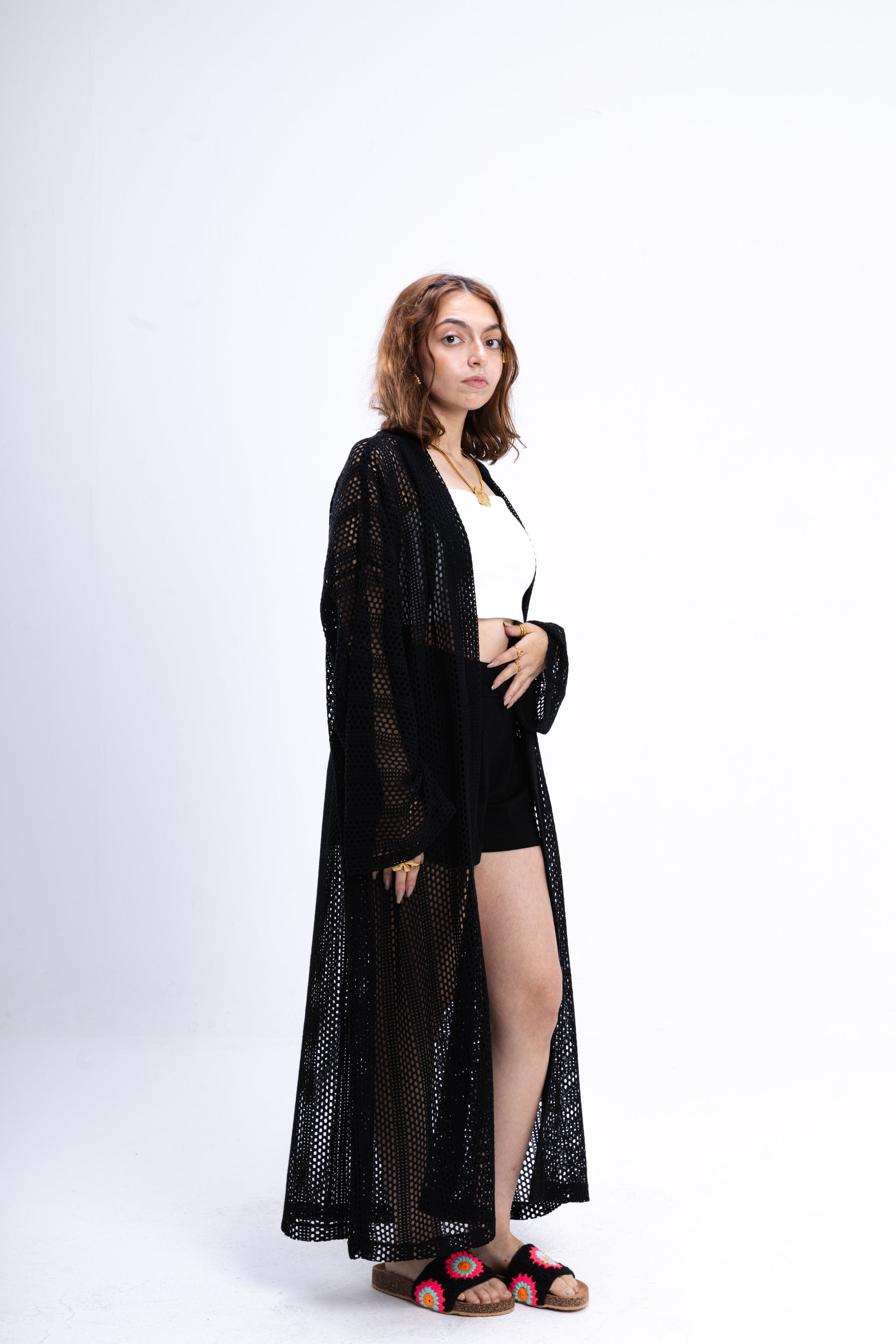 Black Knit Cover Up