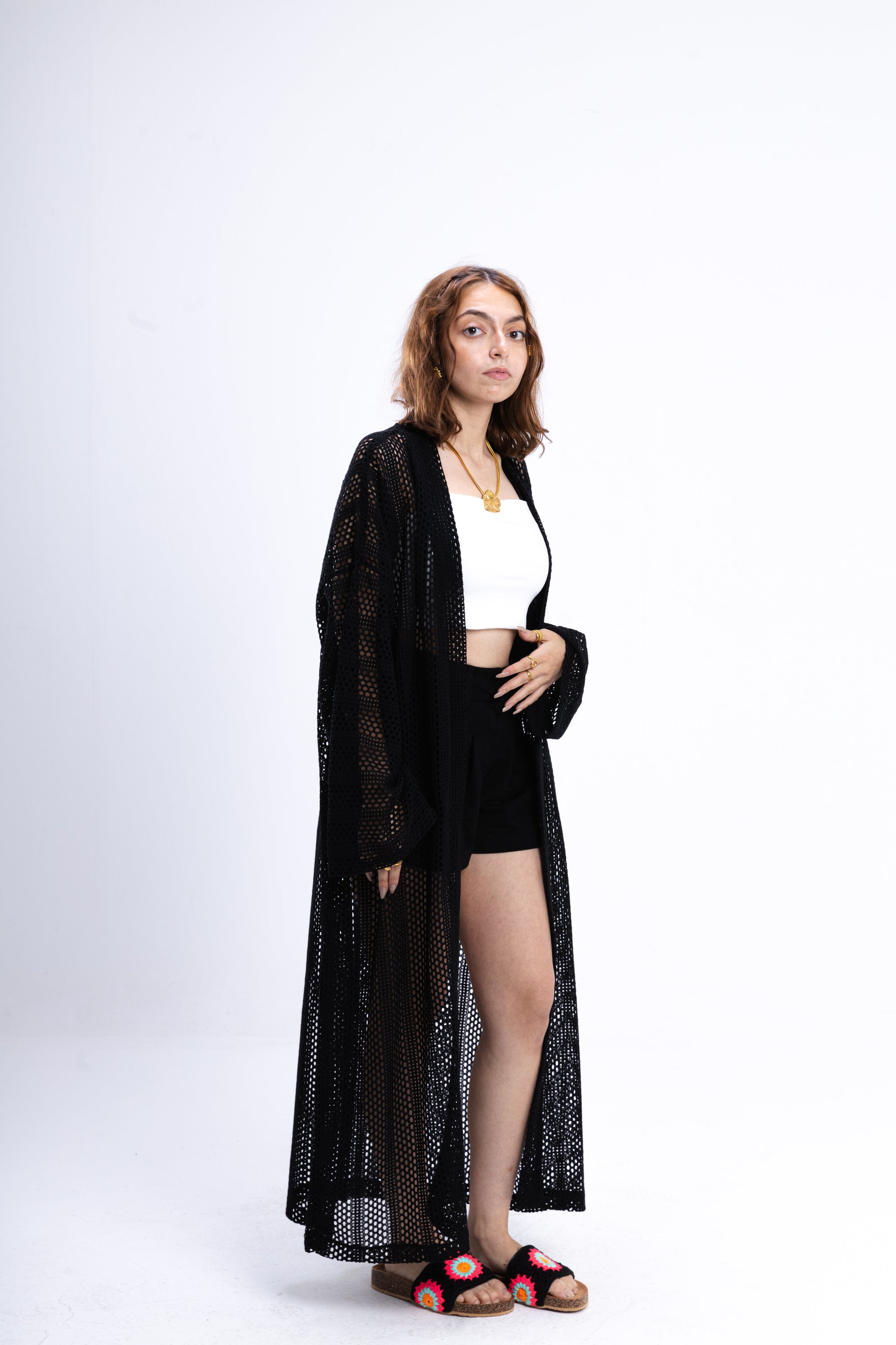 Black Knit Cover Up