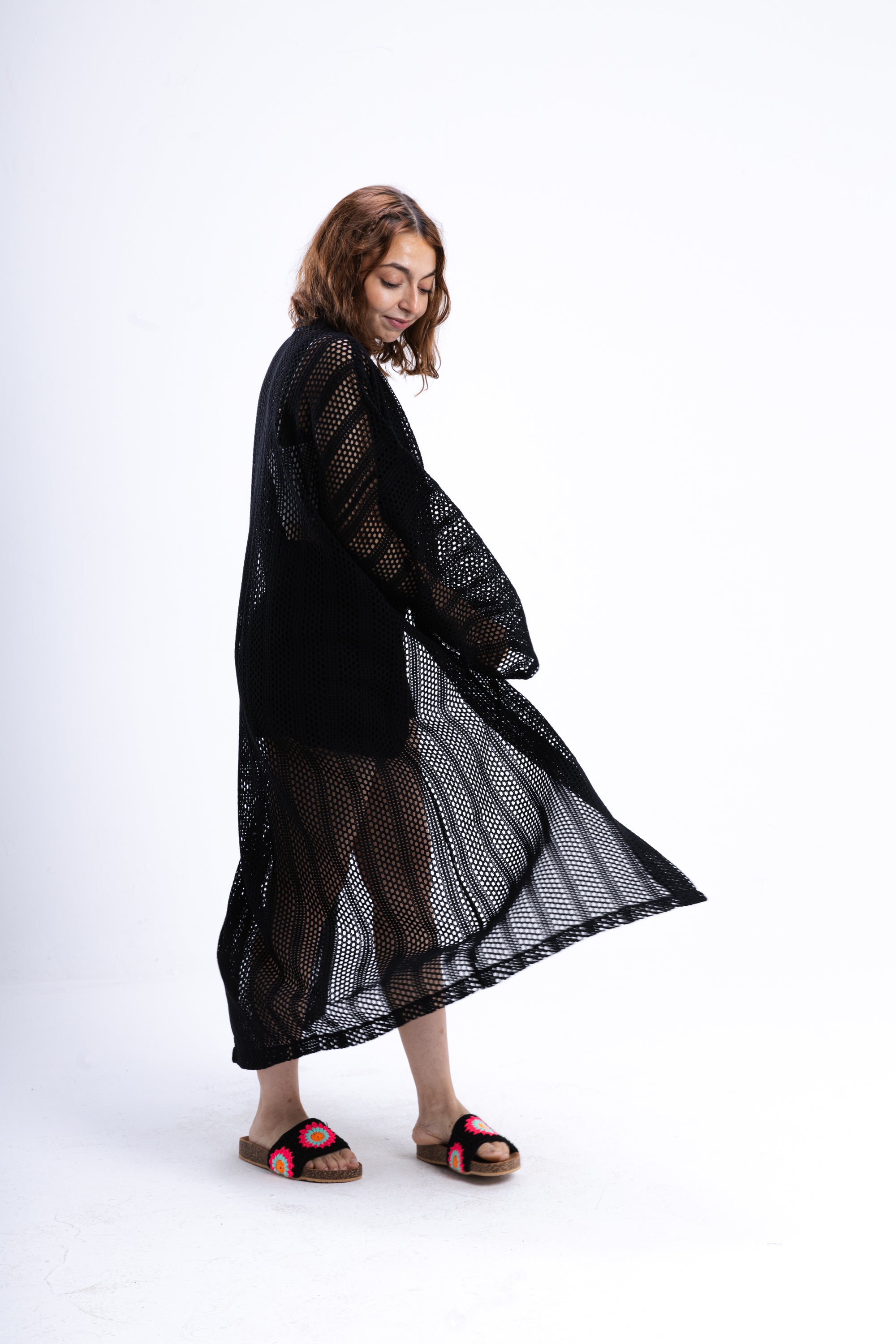 Black Knit Cover Up