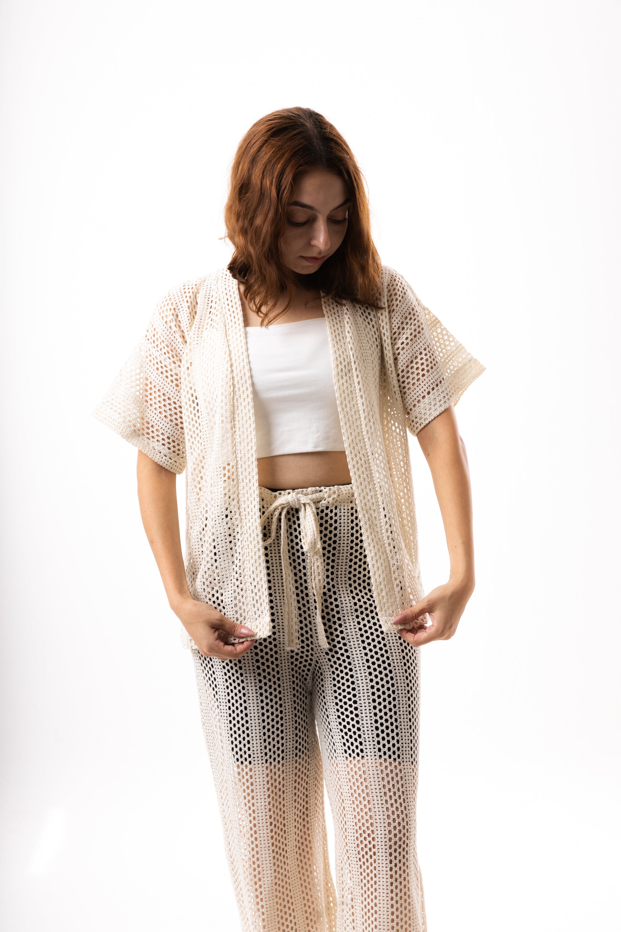 Beige Knit Set