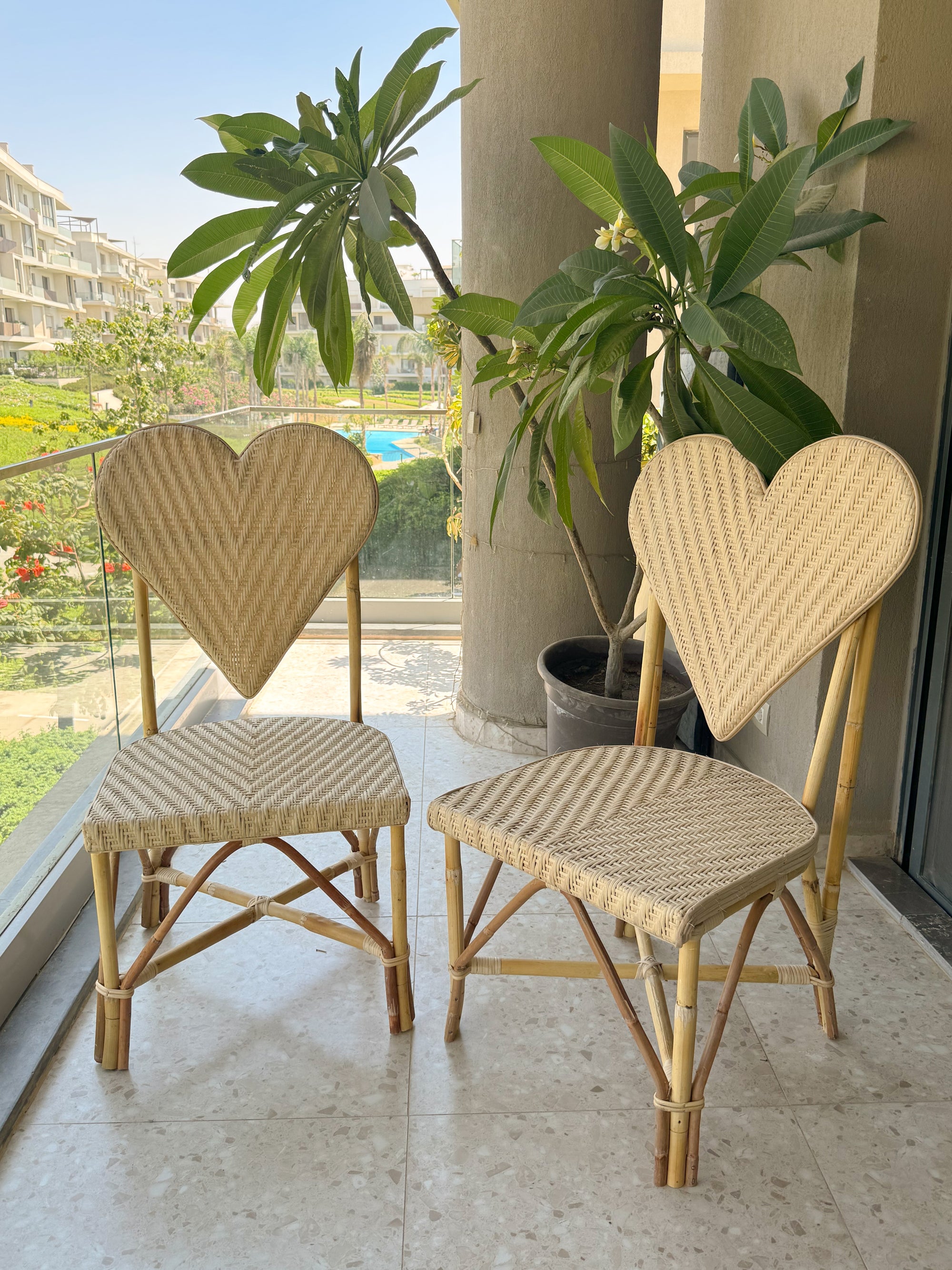 Bamboo Heart Chair