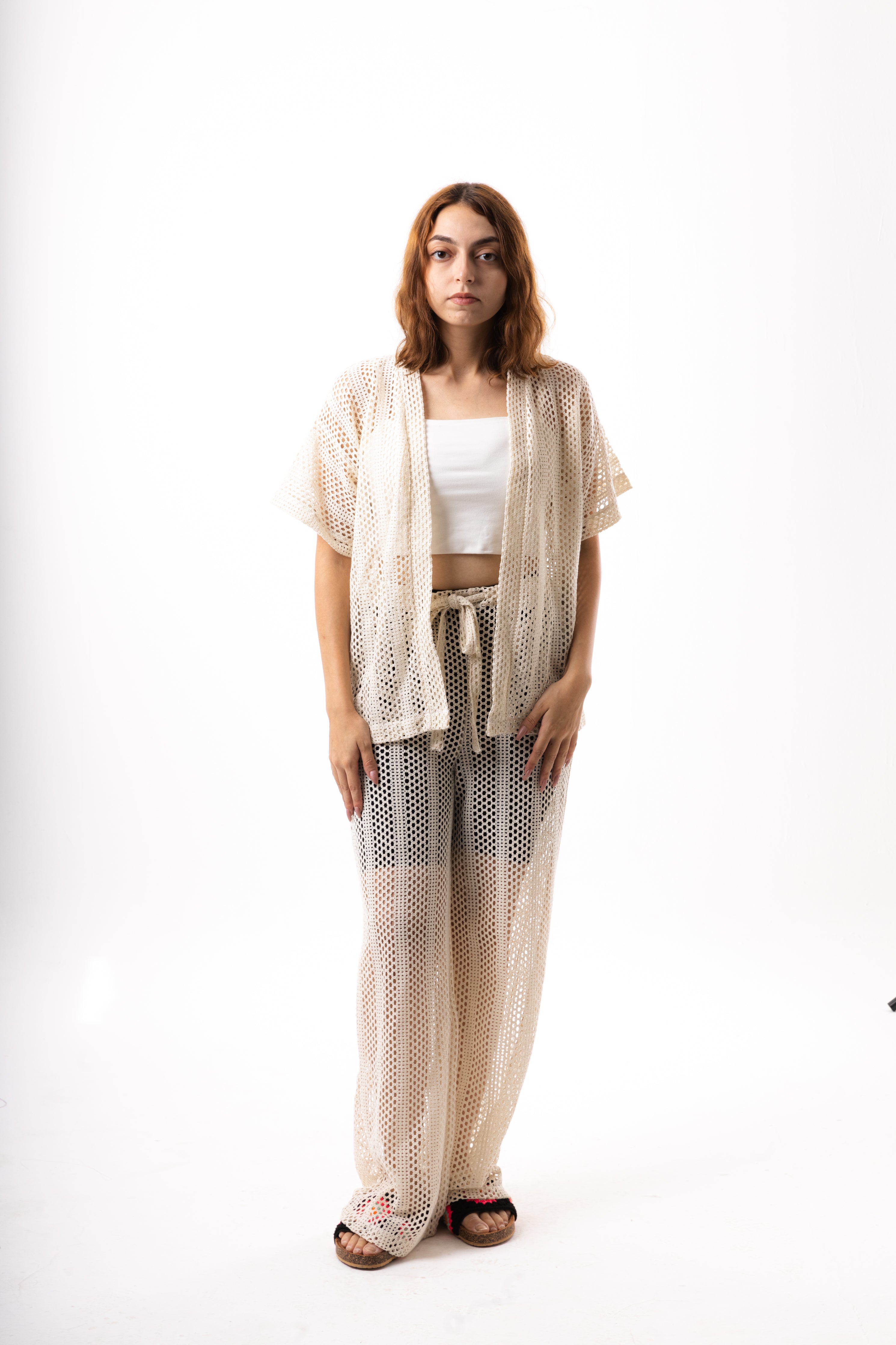 Beige Knit Set