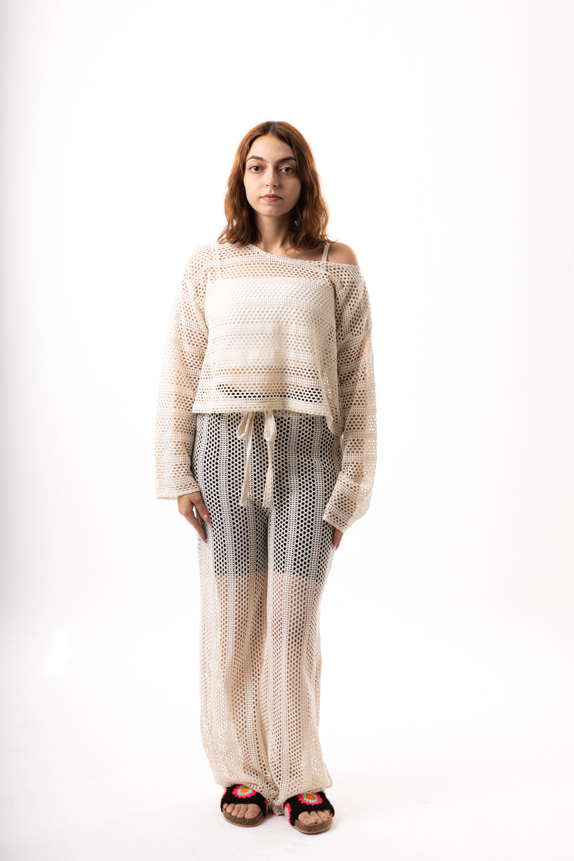 Beige Knit Set